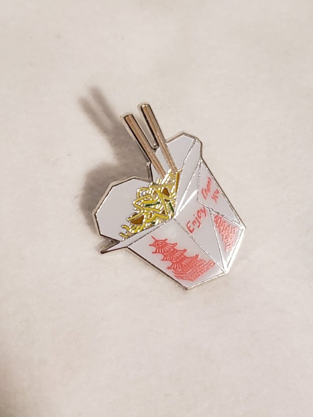 chinese noodle takeout box metal pin